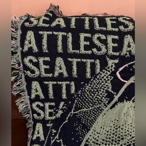 Seattle Seahawks fringe blanket